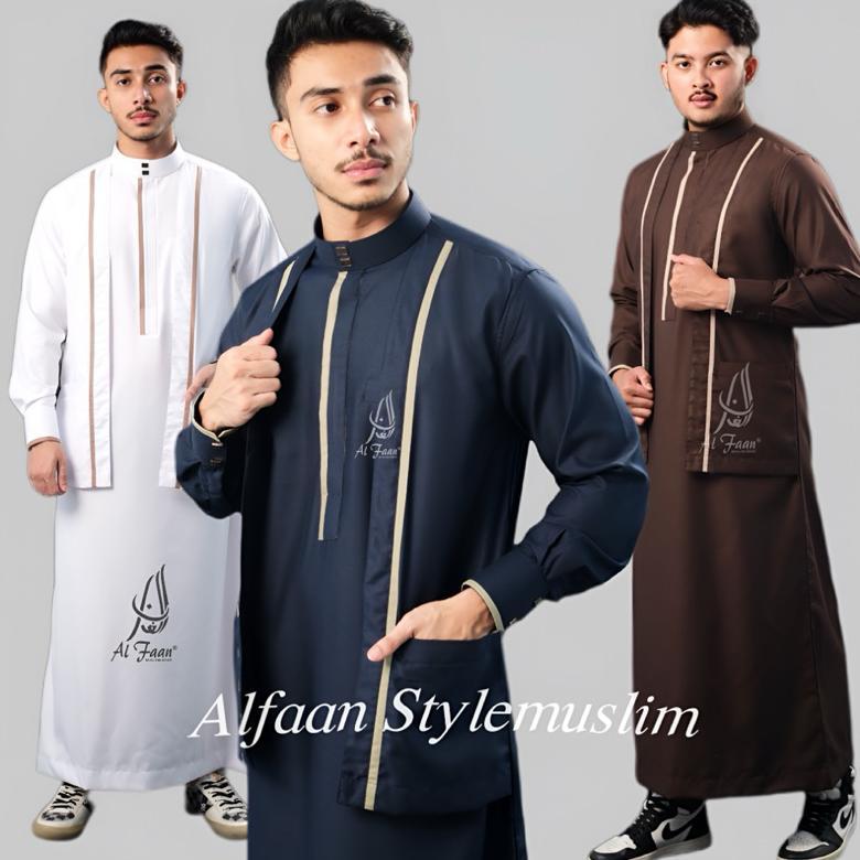 diskon jubah slimfit alawi jubah pria gamis pria  jubah gamis pria muslim jubbah thobe busana muslim