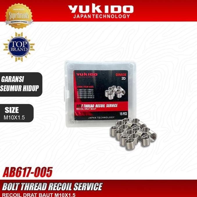 YUKIDO BOLT THREAD RECOIL SERVICE / RECOIL PERBAIKAN DRAT BAUT M10X1.5 2D BMP27