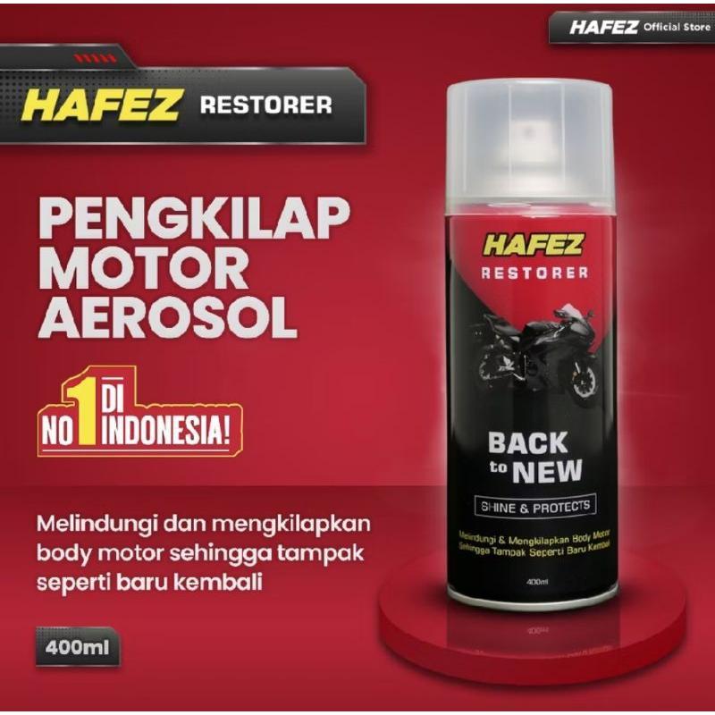 Hafez Restorer Pengkilap Dan Penghitam Body Motor Mobil Semir Ban