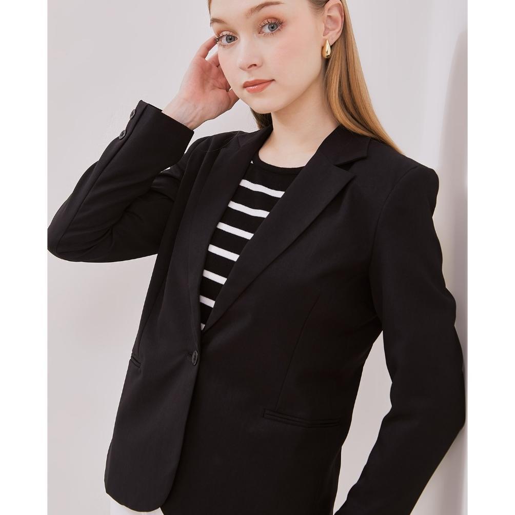 PROMO VALINO LADIES Blazer Wanita (Hitam & Cream)