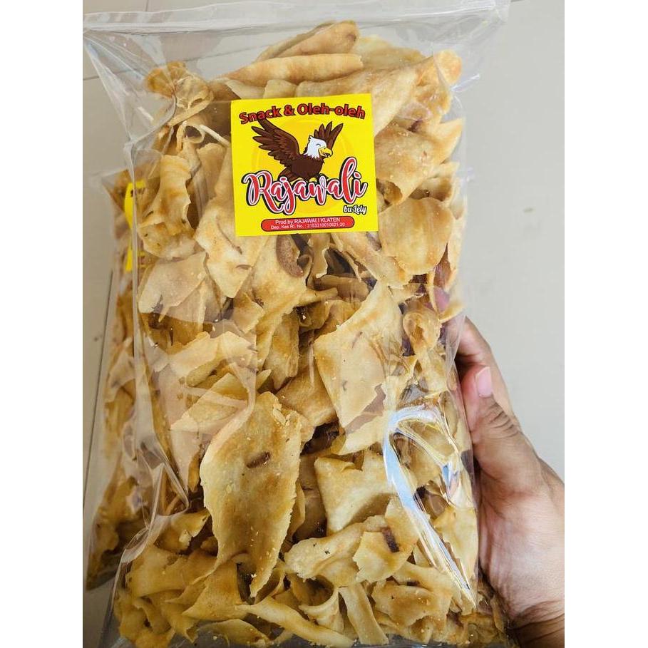 500Gr Keripik Bawang /Keripik Atos Bawang Renyah/ Keripik Bawang Putih Allshop