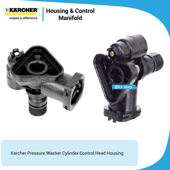 Karcher Manifold For High Pressure Cleaner | Housing and control piston for K 2.98 | K 2.97