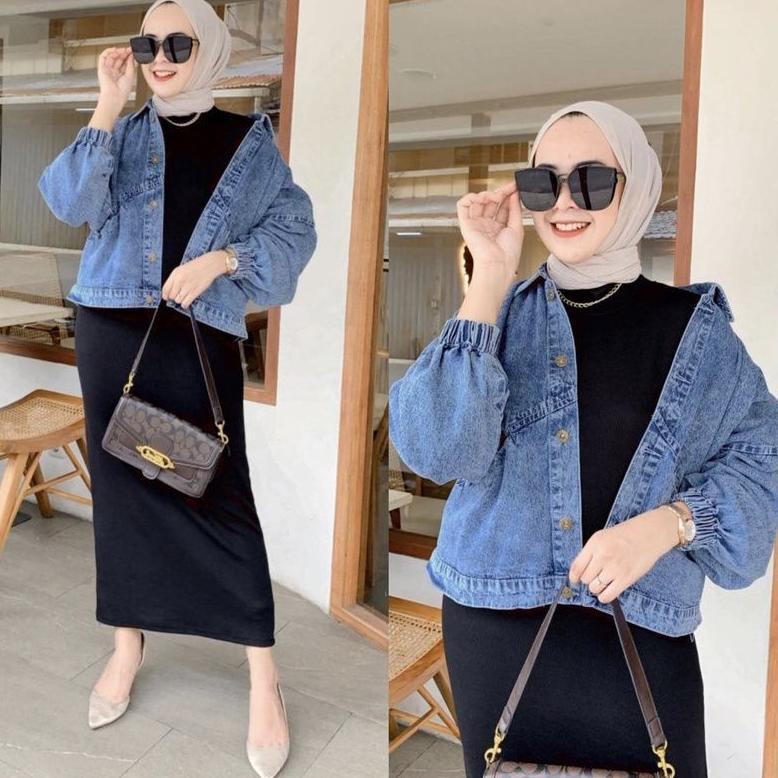 sale JAKET DENIM JEANS OVERSIZE VINTAGE WANITA JACKET JINS OVERSIZE KEKINIAN JAKET VINTAGE LENGAN BA