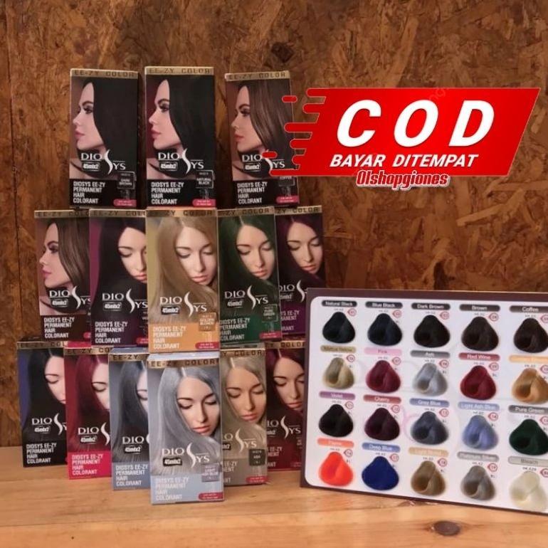 Cat Rambut Diosys ( cat 100ml + Oxydant 100ml) hair soColor developer bleaching grey