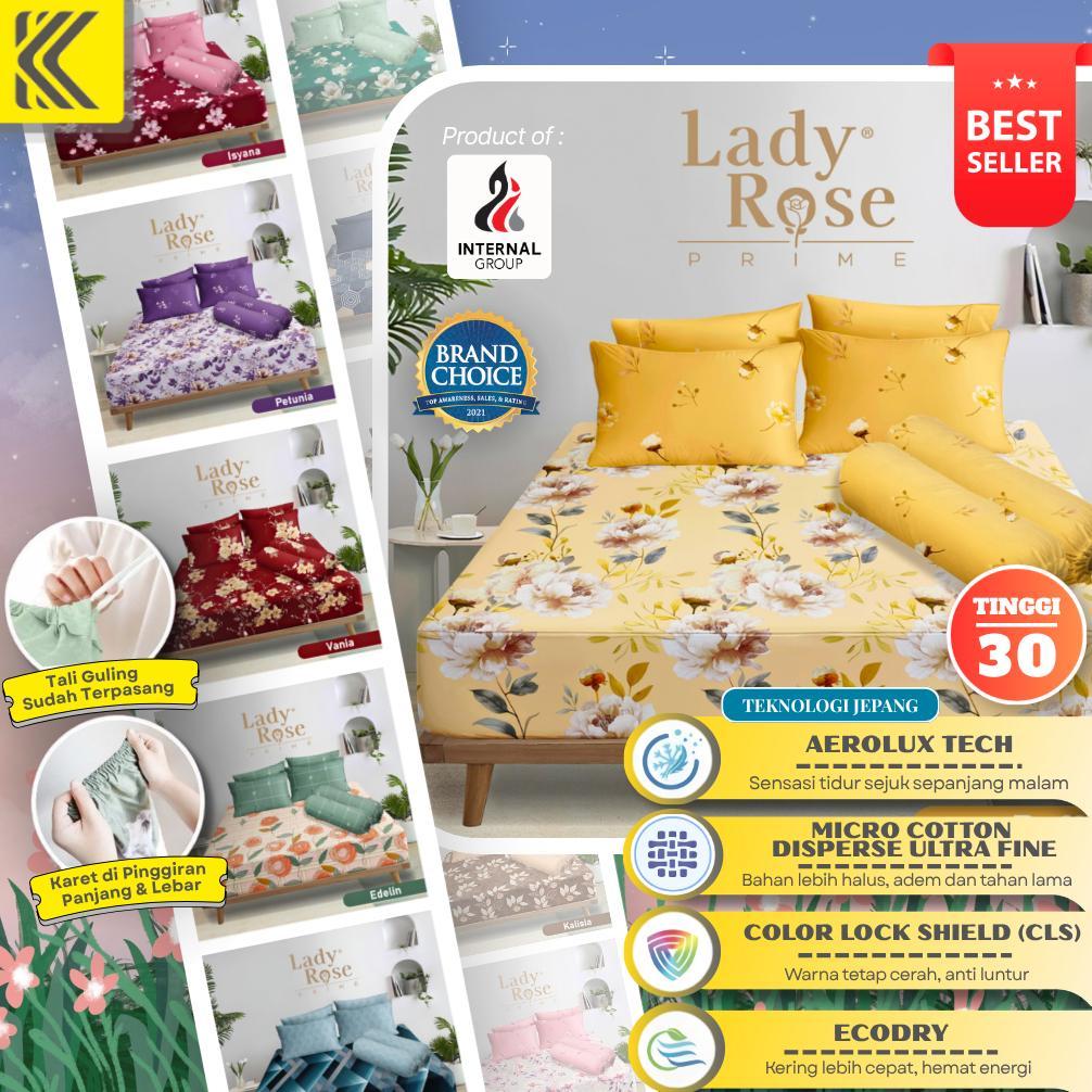 NEW SPREI LADY ROSE PRIME PREMUM INTERNAL GROUP KING QUEEN SIZE 180X200 160X200 NO 1 2 SEPRAI LEMBUT