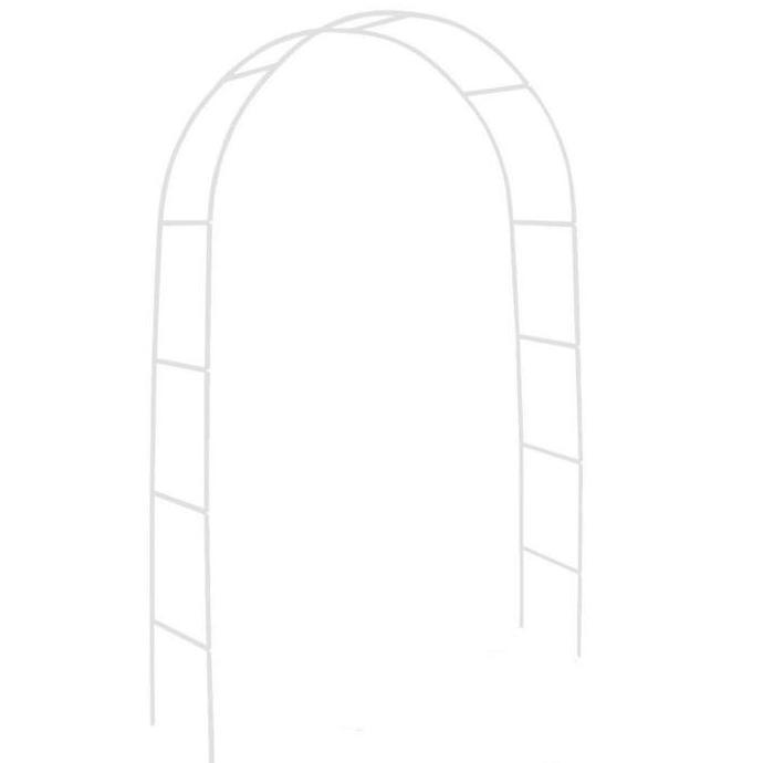JHONXIE 2.4m X 1.4m Besi Lengkung Dekorasi Lingkar Pergola Dekorasi 2leyer Lingkar Besi Dekorasi