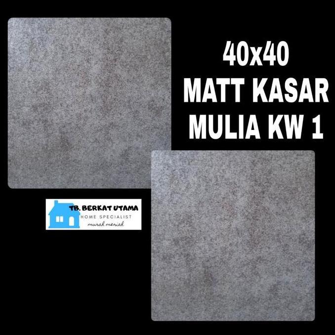 KERAMIK LANTAI TERAS 40X40 MATT KASAR ABU EVEREST SAND-MULIA KW 1