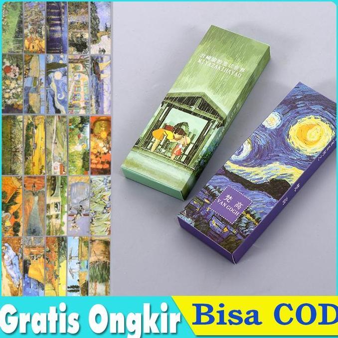 SWALLOWTAIL Pembatas Buku Paper Bookmark Penanda Buku Van Gogh Miyazaki Hayao