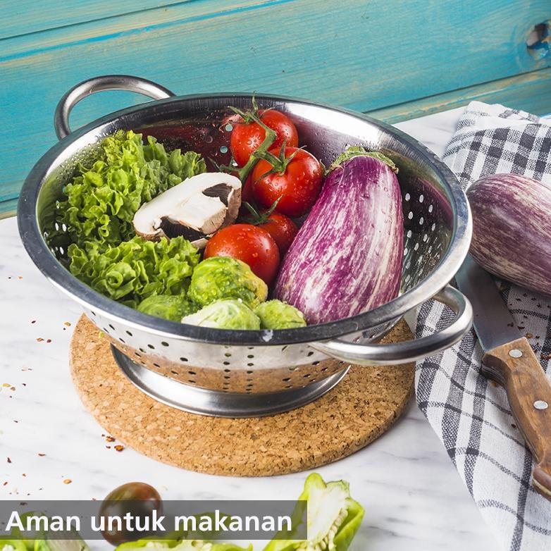 Sangku Nasi / ceting nasi Stainless Steel 24 Cm ROSH / Tempat nasi Stainles Stell tanpa tutup
