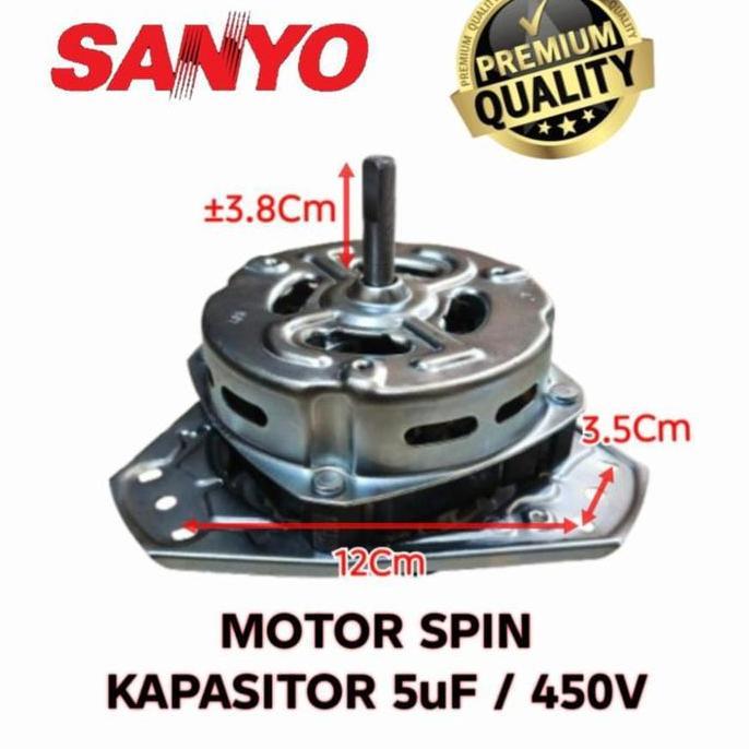 DINAMO PENGERING | MOTOR SPIN MESIN CUCI SANYO SW-730XT HEMAT