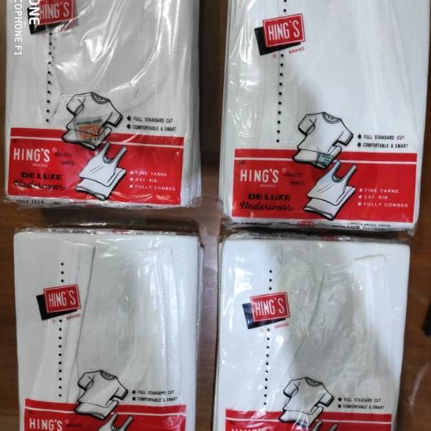 Termurah SINGLET HINGS PRIA, SINGLET DEWASA SALUR / KAOS DALAM PRIA HING'S SINGLET HINGS MERAH/ KUTA