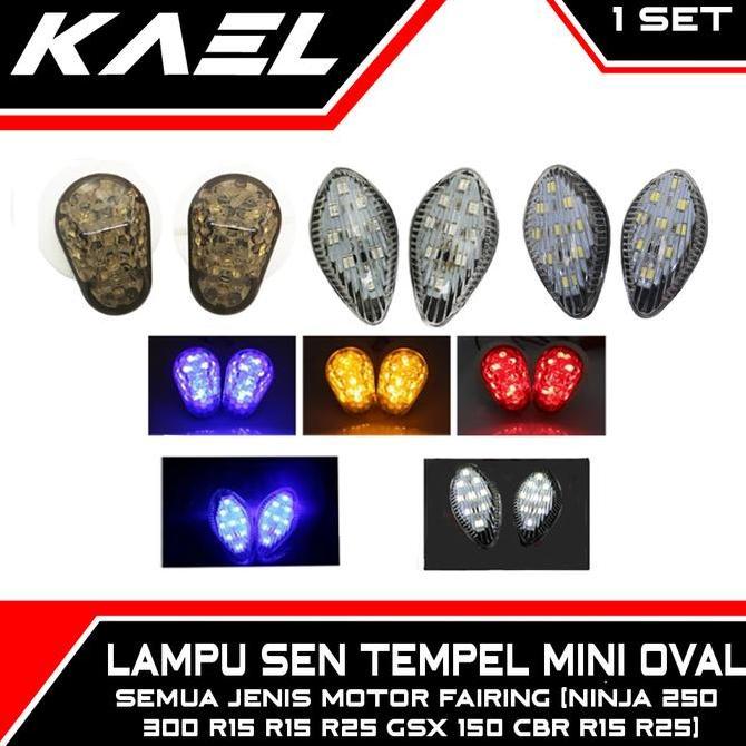 Lampu Sen Tempel Mini Led Semua Jenis Motor Fairing Ninja 250 300 R15 R15 R25 Gsx 150 Cbr R15 R25 Ca