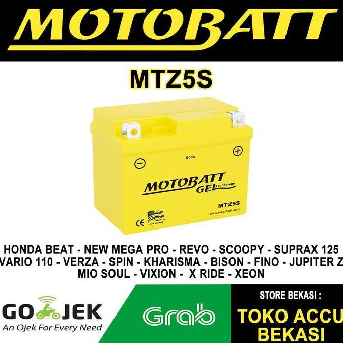 Aki Motor Motobatt Mtz5S (Gtz5S) Original Hemat