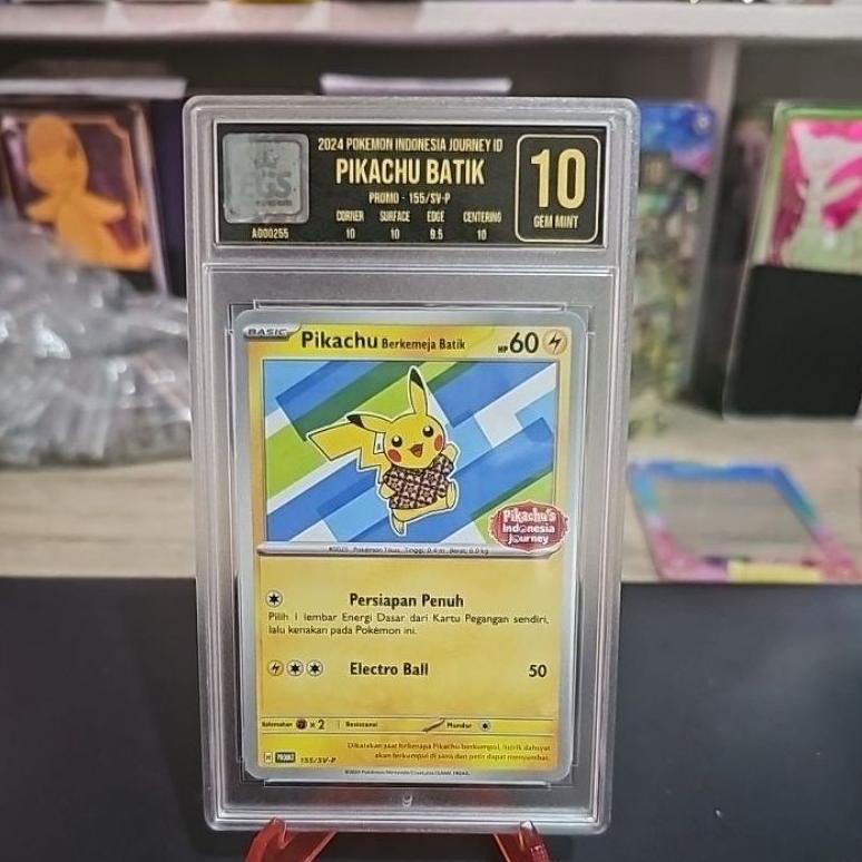 Discount Pikachu Batik Kartu Pokemon Indonesia Tcg Staryu Slab Grading Egs 10 Gem Mint