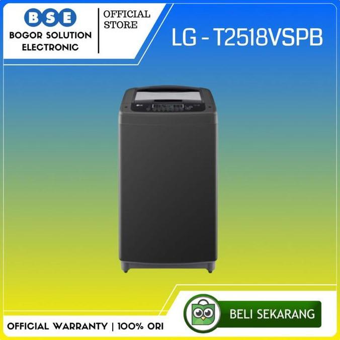 Mesin Cuci 1 Tabung 18Kg LG T2518VSPB Inverter Top Loading LG 18 Kg