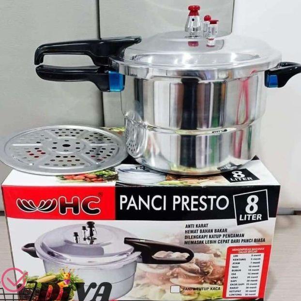 Presto Hc /Presto Happy Call 8 Liter With Steamer Presto Stainless Happy Call
