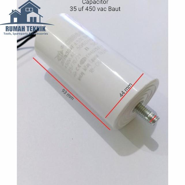 Kapasitor Cbb 60 35 Uf 450 Vac Kompresor Angin Portable