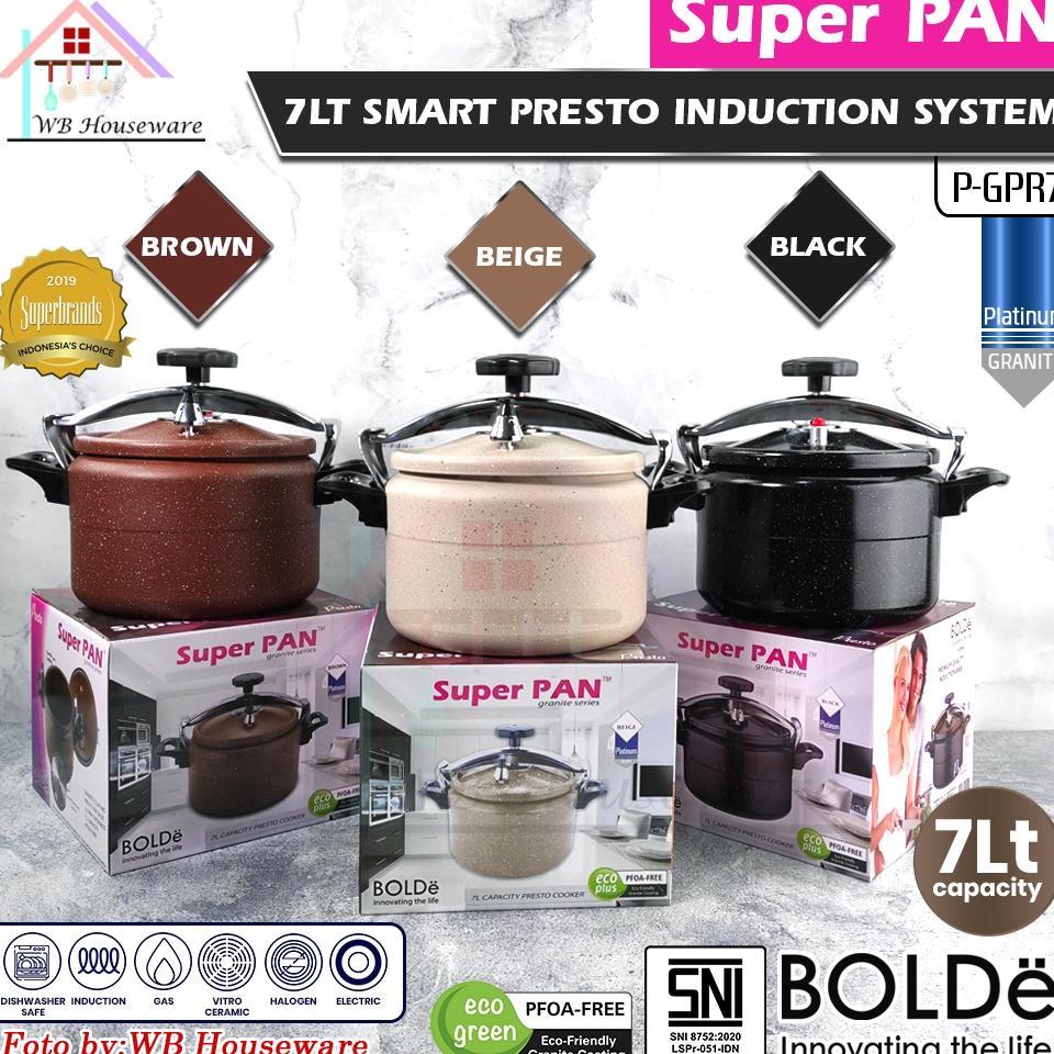 Bolde Panci Presto 7 Liter / Bolde Super Pan Granite Presto Kapasitas 7 Liter