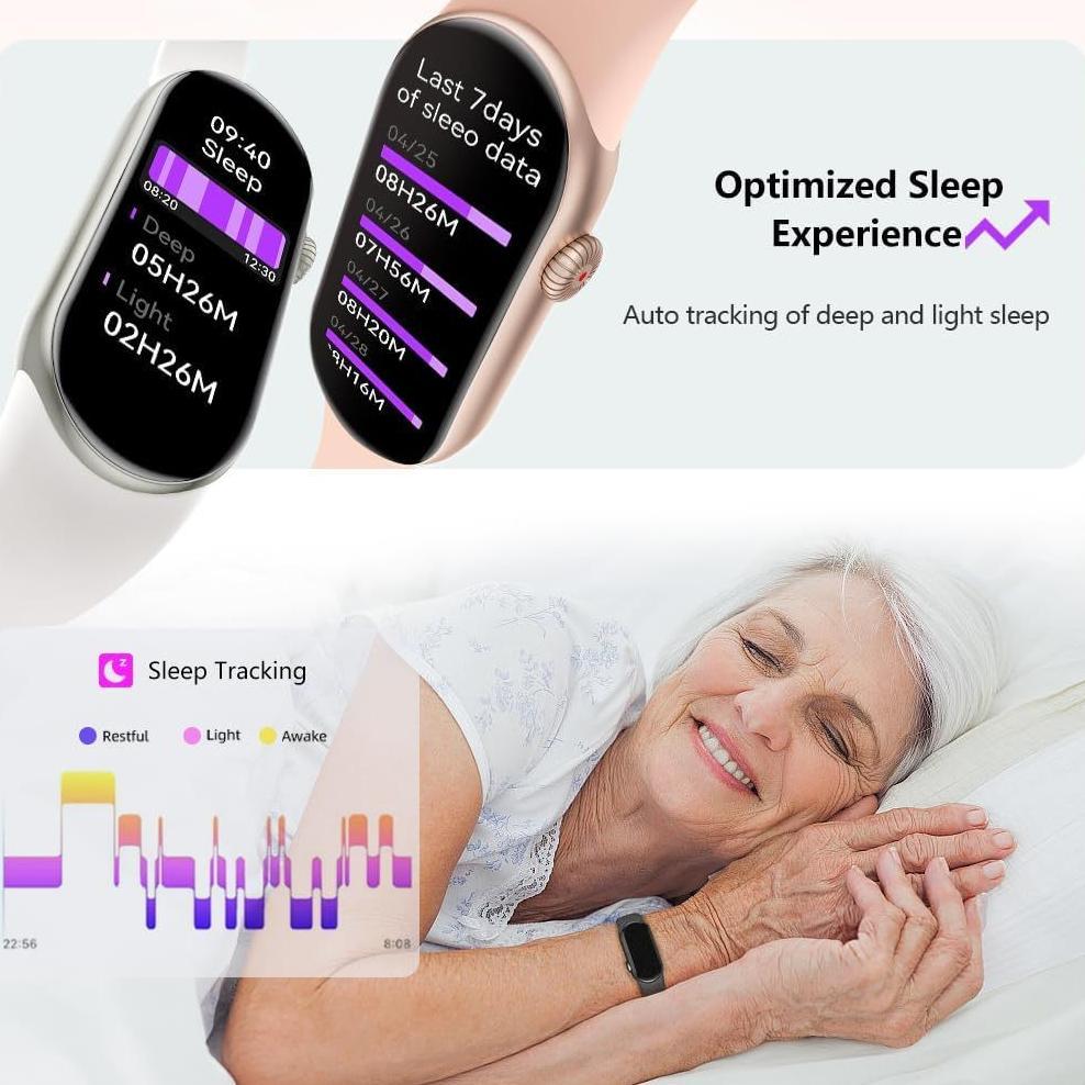 TERBARU AOKEYO M6 Smartwatch Jam Tangan Wanita Smart Band Heart Rate Blood Pressure Fitness Tracker