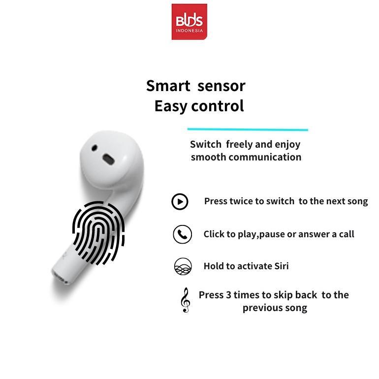 TERBARU BUDS TWS Pods Gen4 Earphone Bluetooth Headset Bluetooth Wireless Earbuds Super Bass dengan A