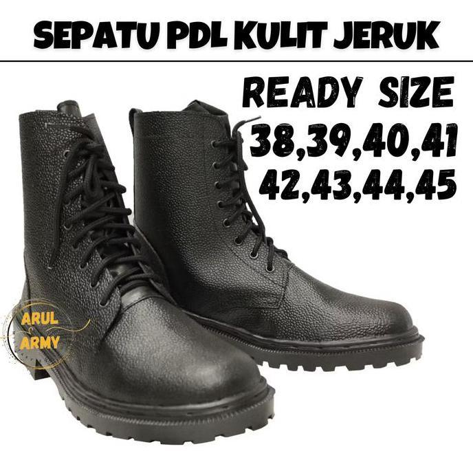 DA38 - Sepatu PDL Kulit Jeruk Satpam Security Linmas Mahasiswa Pendidikan sepatu ceko Sepatu Pendidi