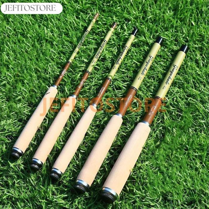 (Preorder) Joran Pancing Portabel Super Pendek 26CM Joran Pancing Mini untuk Sungai Joran Pancing Te