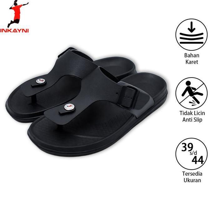 DS34 - Explorer Sandal Jepit Pria Size 39-44 Flip Flop Bahan Karet Casual Kekinian Sandal Dasar Teba