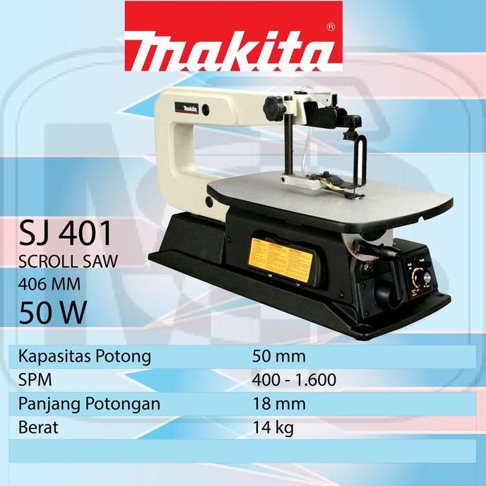 Terlaris Makita Sj401 Scroll Saw / Mesin Gergaji Pita Makita Sj401