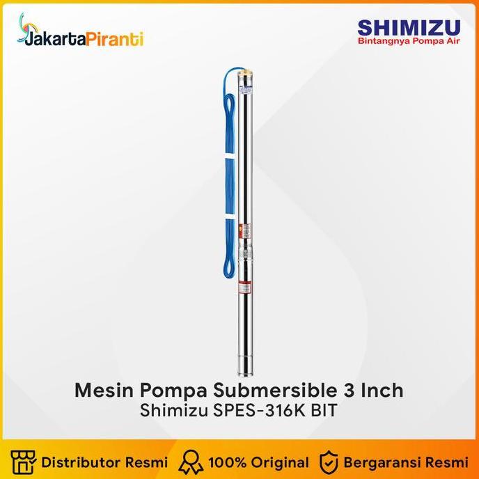 Mesin Pompa Air Celup Submersible Satelit 0.75HP Shimizu SPES-316K BIT