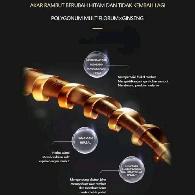 Fifth Love Shampoo Menghitamkan Uban dan Penuh Rambut Alami Jahe dan Ginseng [terbaik]