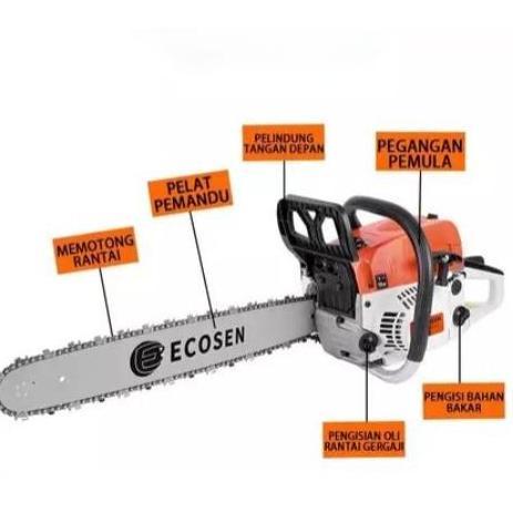 Terlaris Mesin Chainsaw Alat Pemotong Gergaji Lanjut Bensin Portabel 20/22/24 Inch/Senso Mini Pemoto