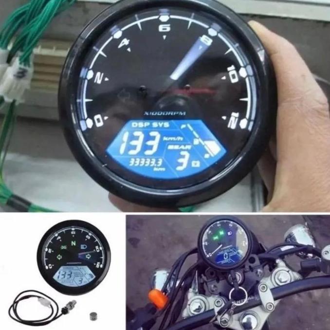 Speedometer Babon Digital Bulat Plus Sensor Spidometer Spido Babon Bulat Digital Led Custom Universa