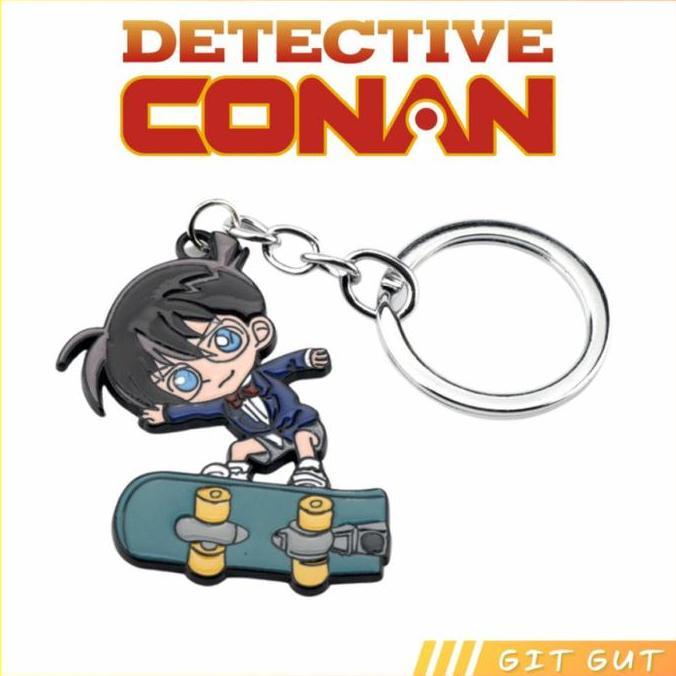 Keychain Gantungan Kunci Detective Detektif Conan Skateboard