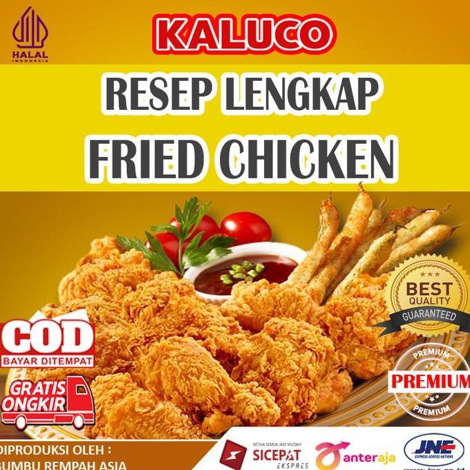 Pilihan- Resep Lengkap Fried Chicken Siap Pakai (Tepung Crispy, Marinasi, Air Celup)