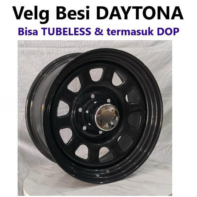 VIRALL 4PCS VELG BESI DAYTONA 17X8.0 6H 139.7 ET0 RING 17 R17 LEBAR 8 INCI MOBIL TOYOTA HARDTOP LAND