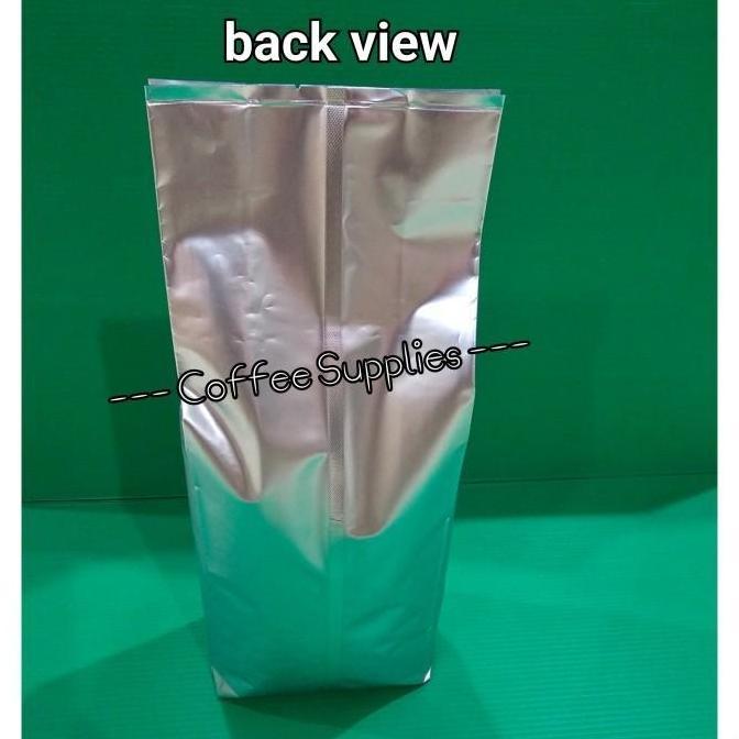 murahstorez- GROSIR 100pcs Gusset Non Zipper L Kemasan kopi 1kg  VALVE non valve coffee packaging 1k