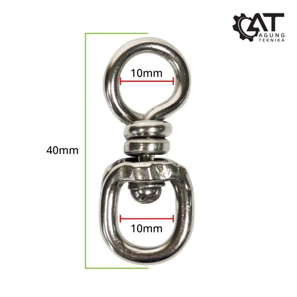 Kili Kili Tuna Swivel Stainless No 3 Untuk Pancing