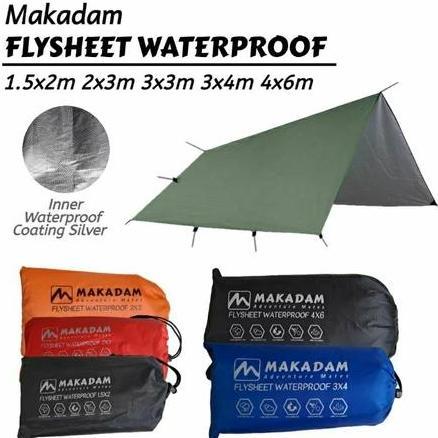 Eiger Official - flysheet tenda ukuran 2x3 3x3 3x4 4x6 meter makadam waterproof flysheet tenda campi