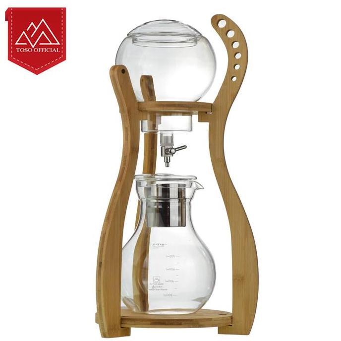 kyumkyung- Cold Brew Tower Ice Drip Coffee Cold Drip Ball Wood Stand 1500ml Diskon