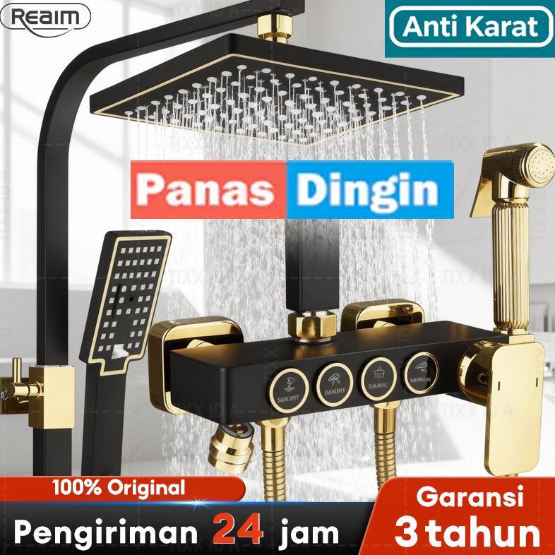 Shower kamar mandi shower mandi 4 in 1 shower set  shower panas dingin shower stainless Anti Karat