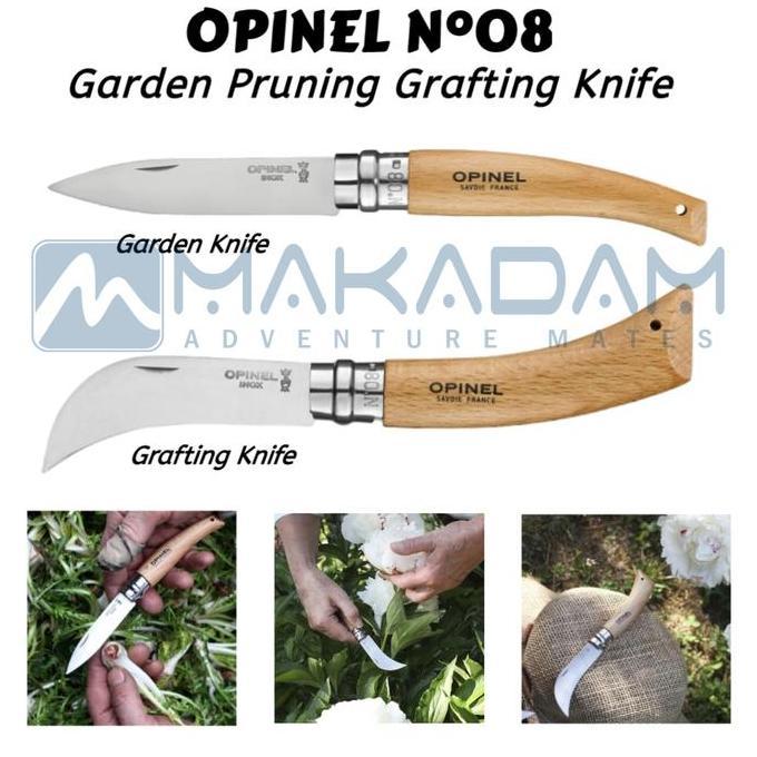NEW opinel no 8 garden pruning grafring bilhook knife