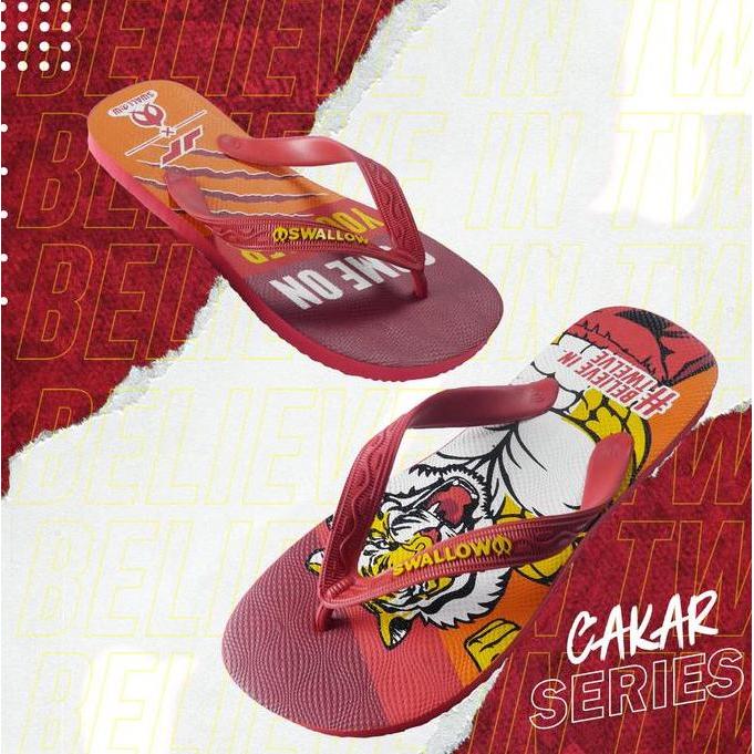 DV113 - SANDAL SWALLOW X PERSIJA (JUARA APPAREL) - TIPE CAKAR - Ltd Ed. 1/3000