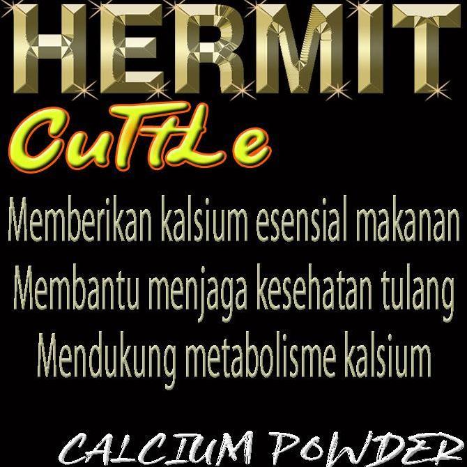 HERMIT CUTTLE KALSIUM ALAMI BUBUK TULANG SOTONG OBAT VITAMIN SUPLLEMENT KESEHATAN TULANG MENINGKATKA