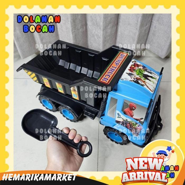 Mainan Truk Tarik Oleng Dump Truck Pasir Suara Tektek Murah Tmd 01