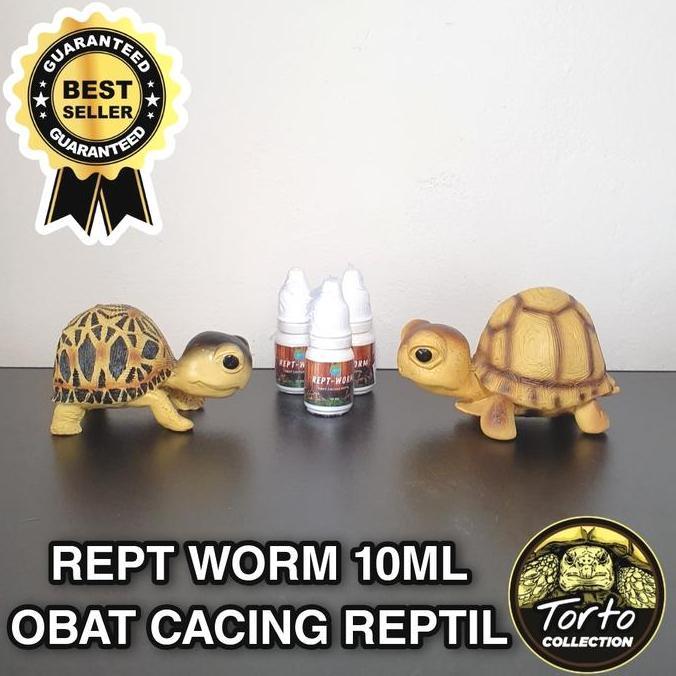 REPT-WORM OBAT CACING REPTIL KURA DARAT SULCATA FORSTENI PARDALIS BEST PRODUK