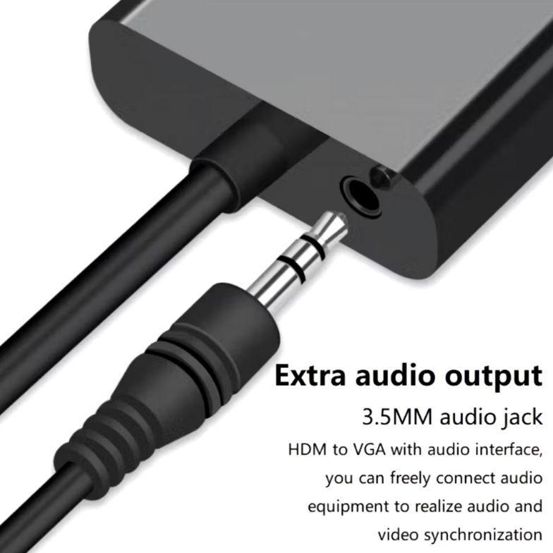 CONVERTER HDTV TO VGA ADAPTER BISA STB FREE BOX