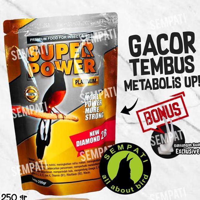 Sempati Super Power Platinum Voer Pur Murai Batu Pakan Burung Murai Kacer Plas