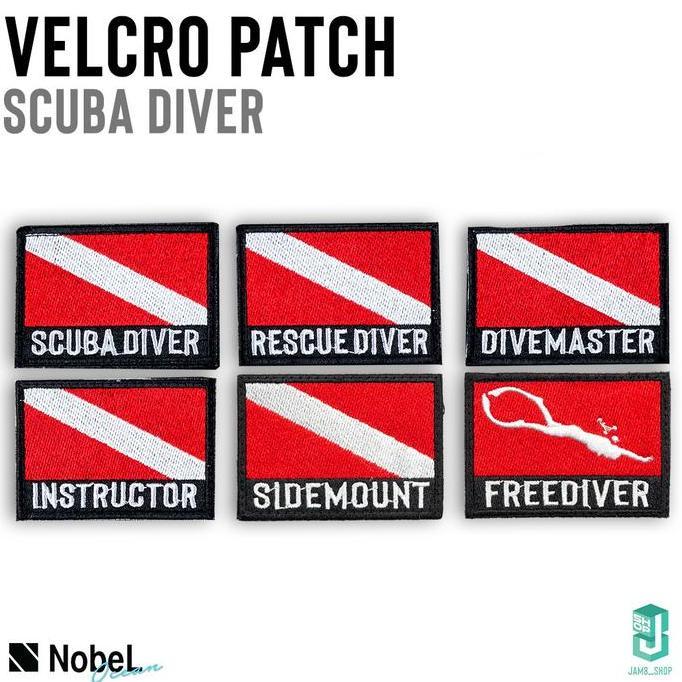 Velcro Patch Scuba Diver|NobeL Outdoor|Bordir|