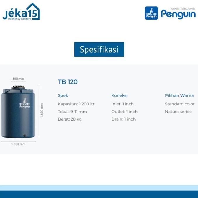 TERBARU - Toren PENGUIN TB 120 (1200 Liter) | Tangki AIr