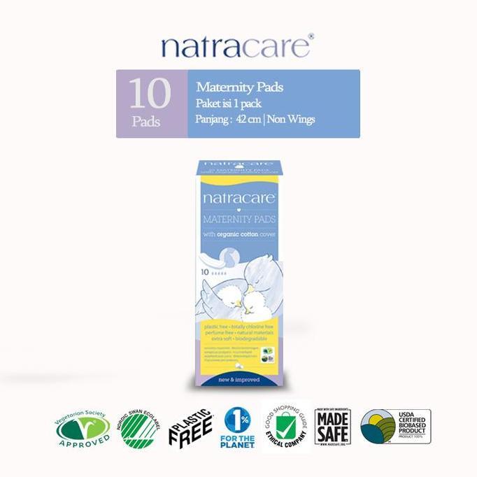 NATRACARE Maternity Pads Non Wings 10s | Pembalut Melahirkan